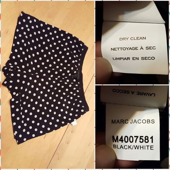 Marc Jacobs Polka Dot Silk Shorts Sz 0 - Picture 7 of 8